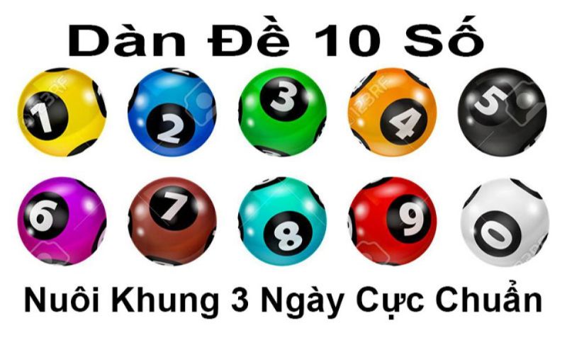 Cách đánh dàn đề 10 số khung 3 ngày chắc thắng.